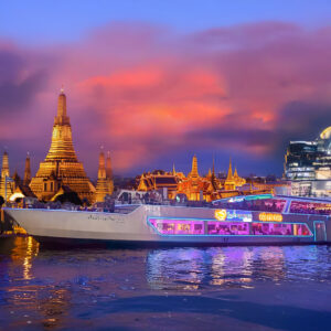 Smile Riverside ล่องเรือทานบุฟเฟ่ต์ไทย-นานาชาติ+ซีฟู๊ด กุ้งเผา หอยแมลงภู่นิวซีแลนด์ แซลมอน